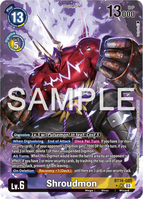 Shroudmon (Alternate Art) (BT16-080 SR) 