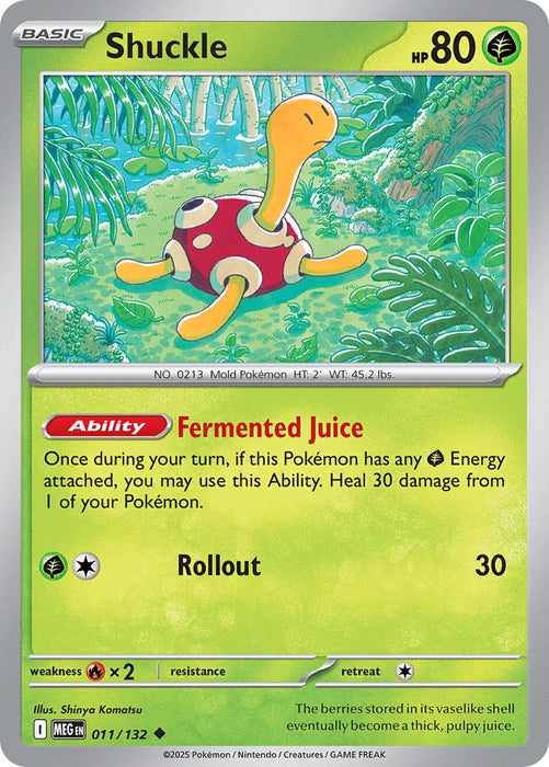 Shuckle (011/132) [Mega Evolution: Base Set] 