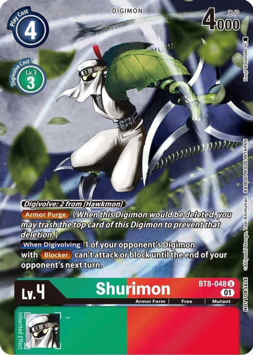 Shurimon (Official Tournament Pack Vol.9) (#BT8-048 U) (New Awakening) Near Mint Foil 