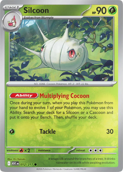 Silcoon (Love Ball) (012/217) [Mega Evolution: Ascended Heroes]