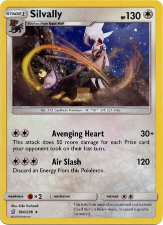 Silvally (Cosmos Holo) (184/236) [Sun & Moon: Unified Minds] 