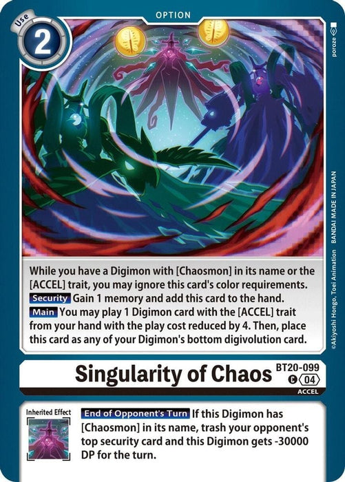 Singularity of Chaos (#BT20-099 C) (Release Special Booster 2.5) Near Mint 