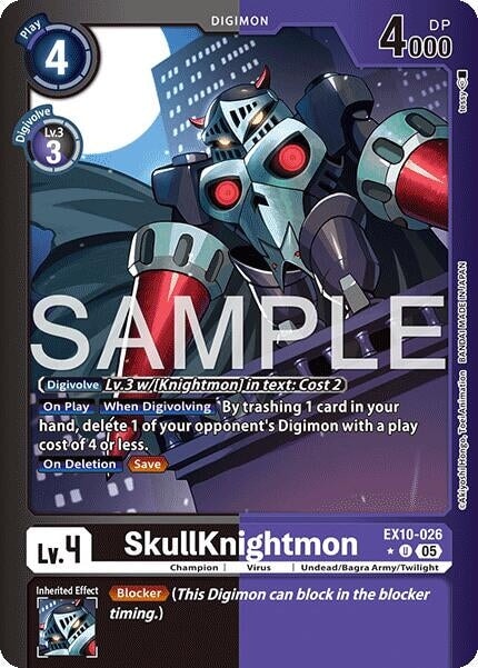 SkullKnightmon (Limited Foil) (EX10-026 U) 