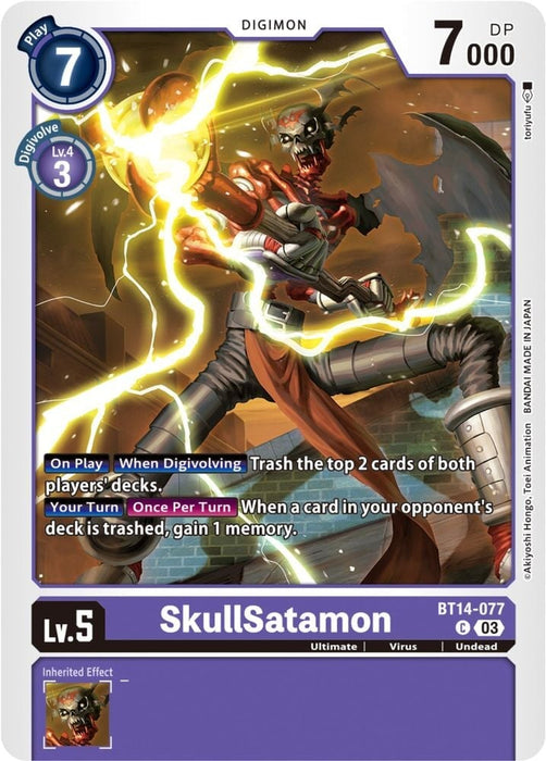SkullSatamon (#BT14-077 C) (Blast Ace) Near Mint 