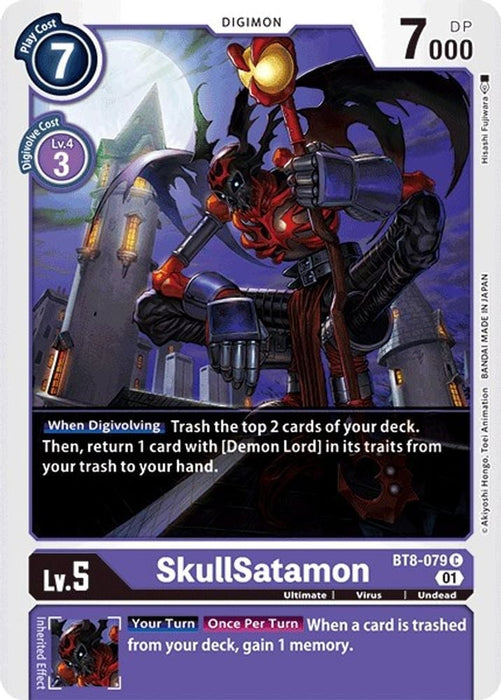 SkullSatamon (#BT8-079 C) (New Awakening) Near Mint 