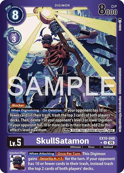 SkullSatamon (Limited Foil) (EX10-049 U) 