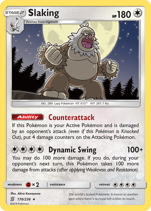 Slaking (170/236) [Sun & Moon: Unified Minds] 