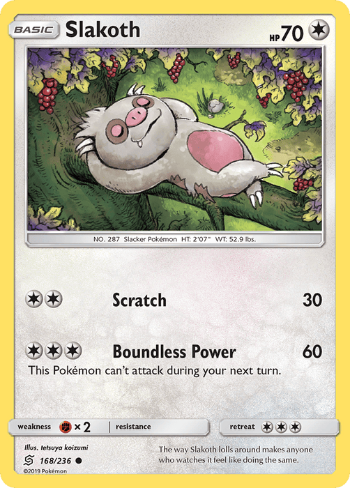 Slakoth (168/236) [Sun & Moon: Unified Minds] 