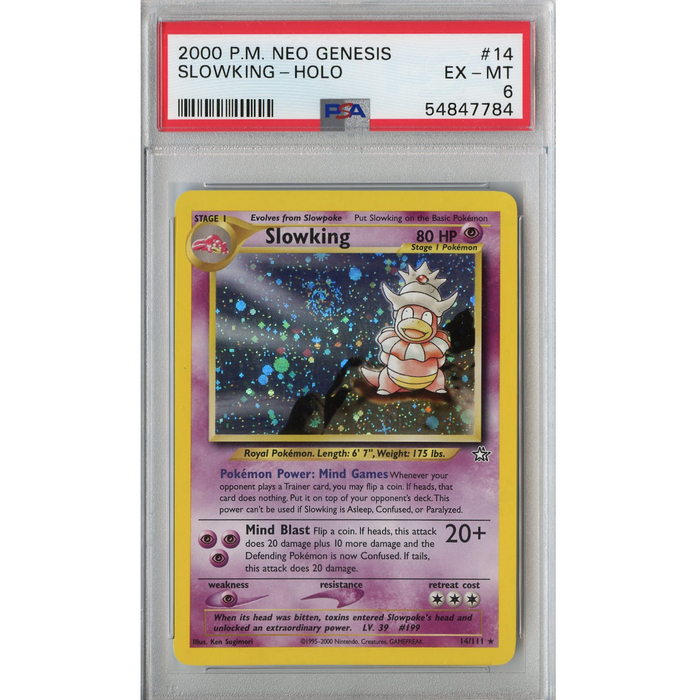 Slowking (14/111) - Holo Rare - Neo Genesis [PSA 6] 