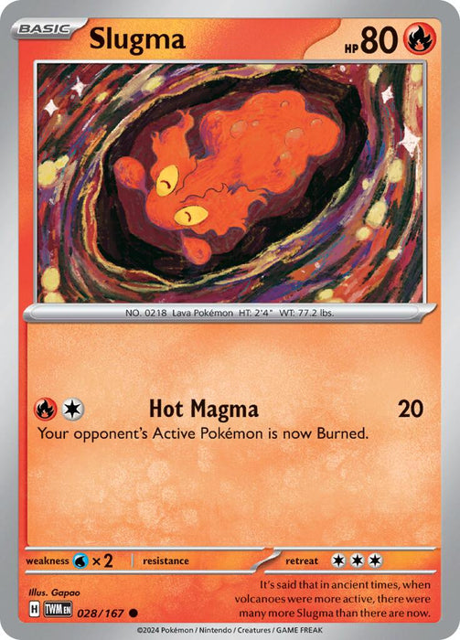Slugma (028/167) [Scarlet & Violet: Twilight Masquerade] 