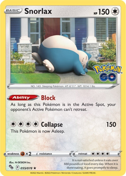 Snorlax (055/078) [Pokemon GO] 