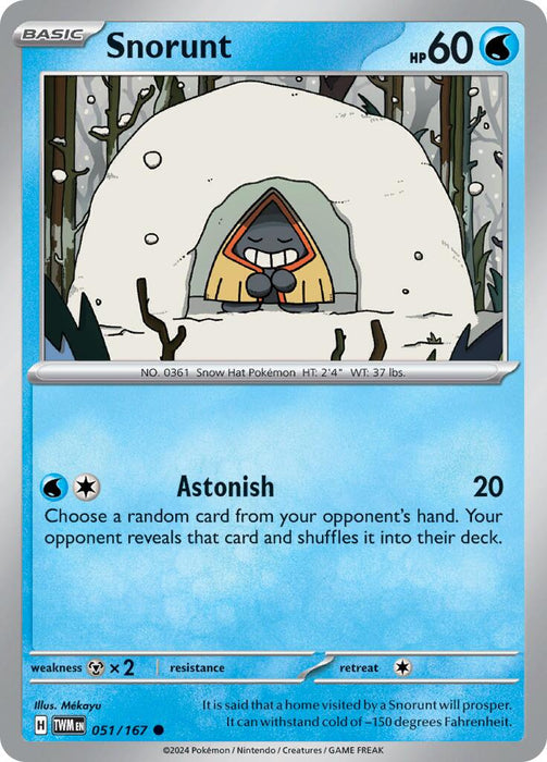Snorunt (051/167) [Scarlet & Violet: Twilight Masquerade] 