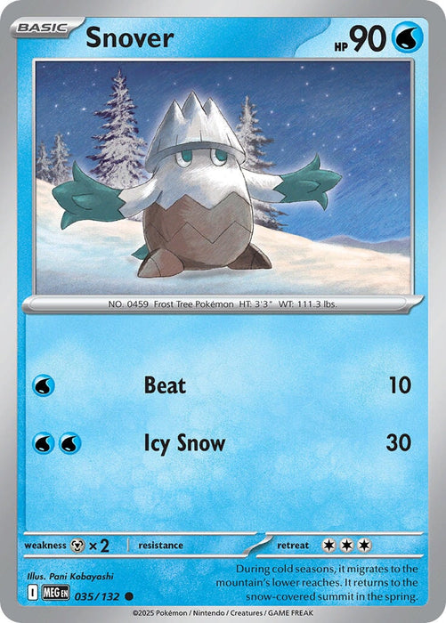 Snover (035/132) [Mega Evolution: Base Set] 