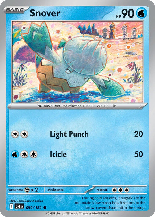 Snover (059/182) [Scarlet & Violet: Destined Rivals] 