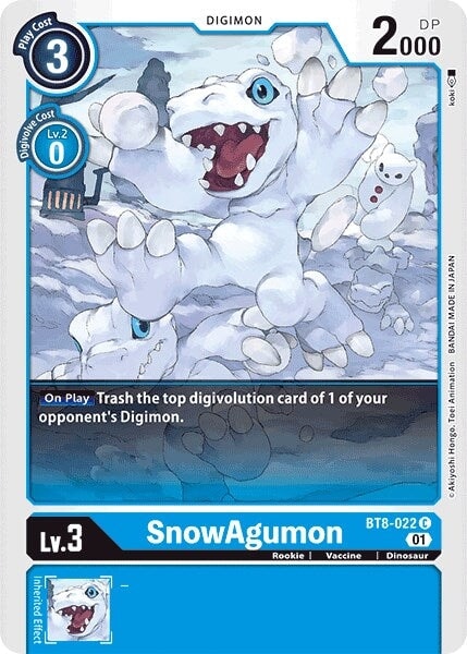 SnowAgumon (BT8-022 C) 