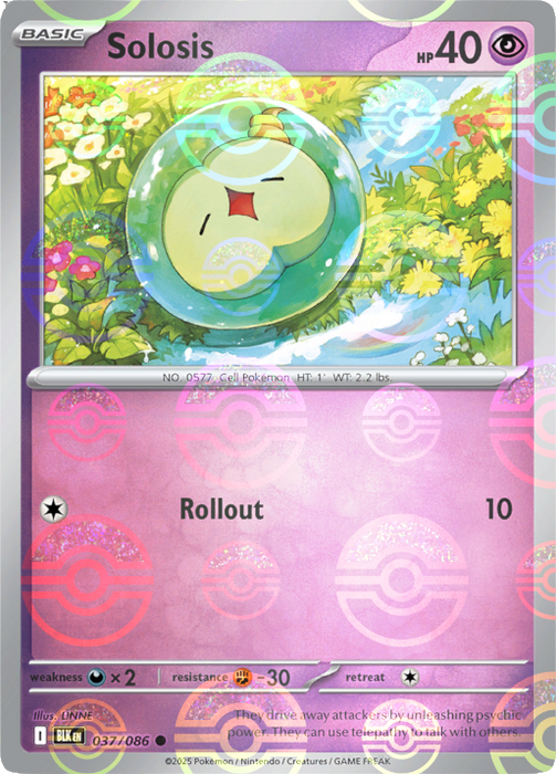 Solosis (037/086) (Poke Ball Pattern) [Scarlet & Violet: Black Bolt] 