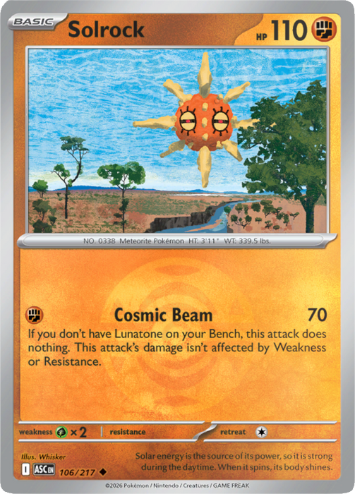 Solrock (Dusk Ball) (106/217) [Mega Evolution: Ascended Heroes]