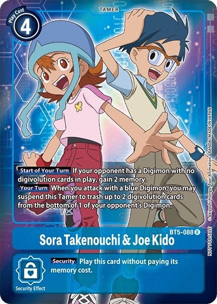 Sora Takenouchi & Joe Kido (Box Topper) (BT5-088 R) 