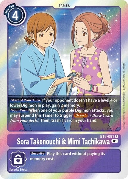 Sora Takenouchi & Mimi Tachikawa (BT6-091 R) 
