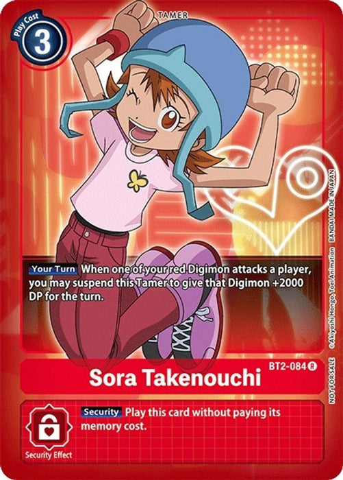 Sora Takenouchi (Official Tournament Pack Vol.3) (#BT2-084 R) (Release Special Booster 1.0) Near Mint 