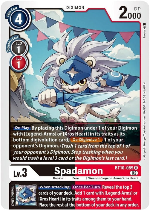 Spadamon (#BT10-059 U) (Xros Encounter) Near Mint 