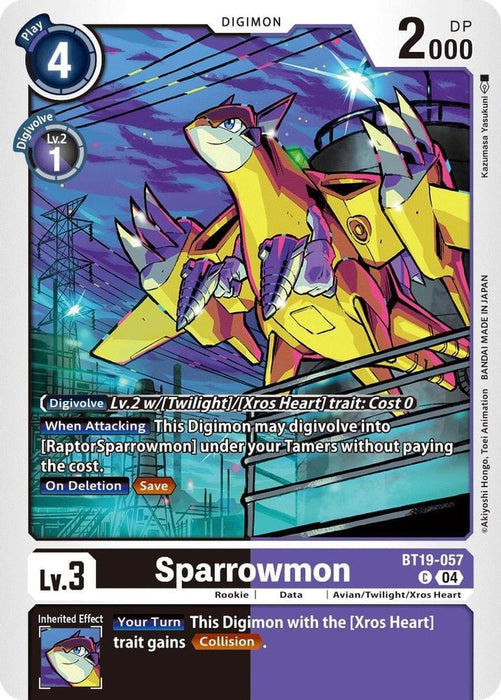 Sparrowmon (#BT19-057 C) (Release Special Booster 2.5) Near Mint 