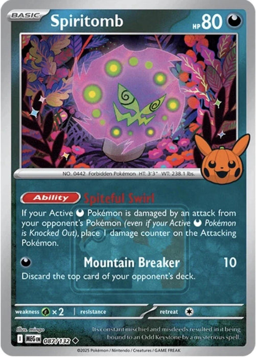 Spiritomb (087/132) (Trick or Trade Stamped) [Miscellaneous Cards] 