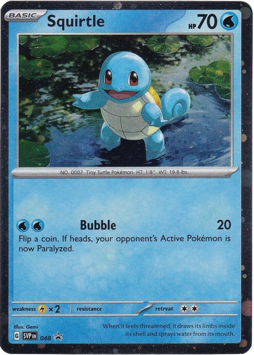 Squirtle (048) (Cosmos Holo) [Scarlet & Violet: Black Star Promos] 
