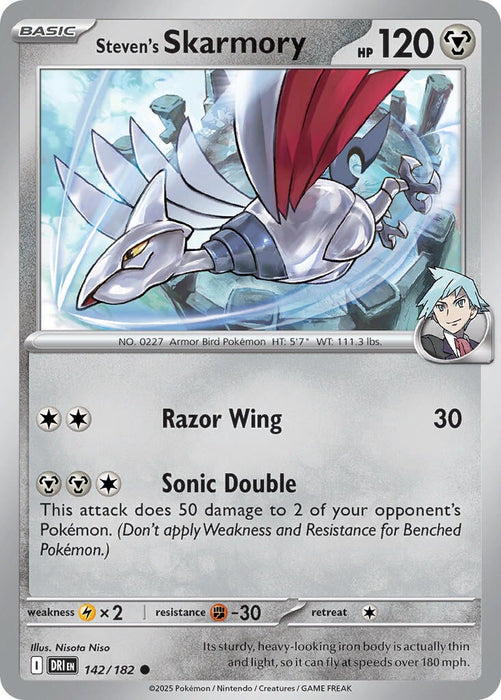 Steven's Skarmory (142/182) [Scarlet & Violet: Destined Rivals] 