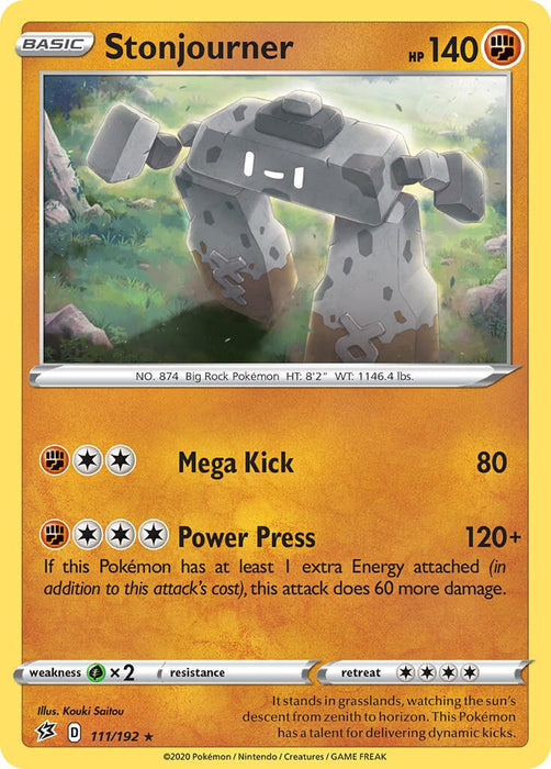Stonjourner (111/192) (Theme Deck Exclusive) [Sword & Shield: Rebel Clash] 