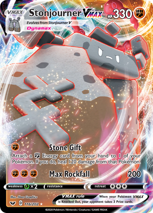 Stonjourner VMAX [SWSH01: Sword & Shield Base Set] 