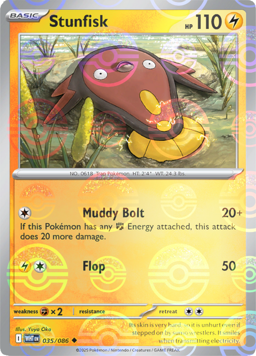 Stunfisk (035/086) (Poke Ball Pattern) [Scarlet & Violet: White Flare] 