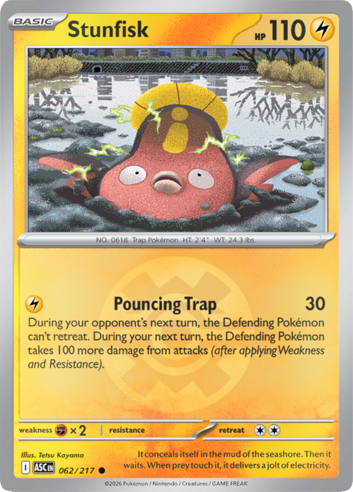 Stunfisk (Quick Ball) (062/217) [Mega Evolution: Ascended Heroes]