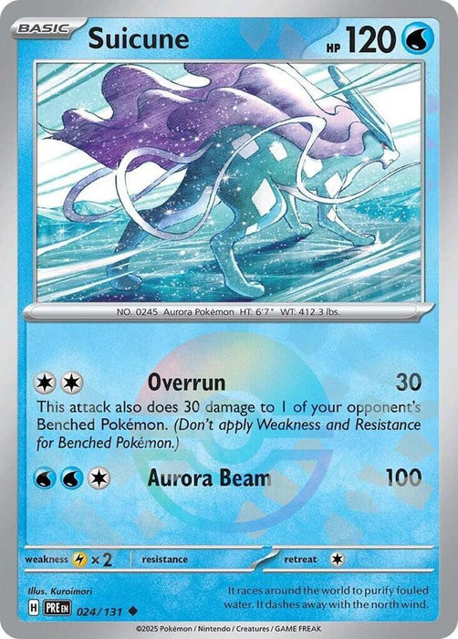 Suicune (024/131) (Poke Ball Pattern) [Scarlet & Violet: Prismatic Evolutions] 