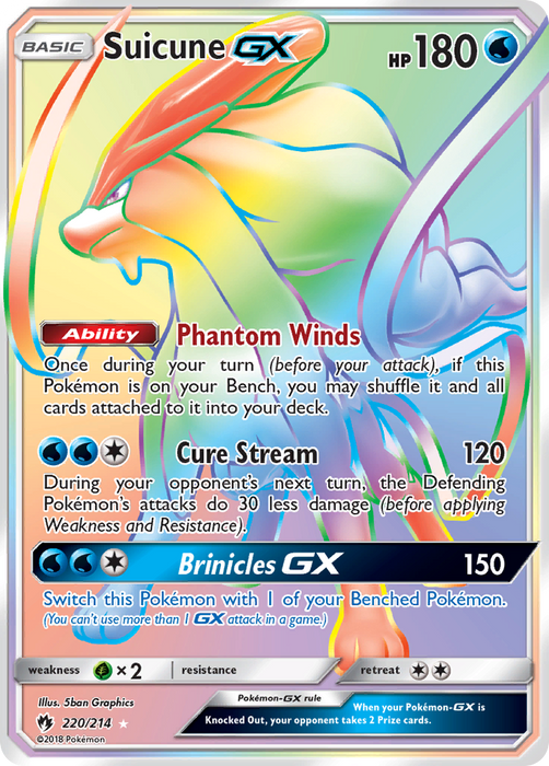 Suicune GX (220/214) [Sun & Moon: Lost Thunder] 