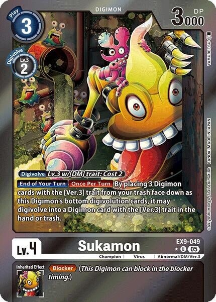 Sukamon (Limited Foil) (EX9-049 U) 
