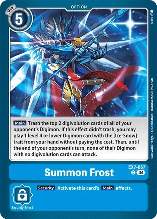 Summon Frost (#EX7-067 C) (Digimon LIBERATOR) Near Mint 