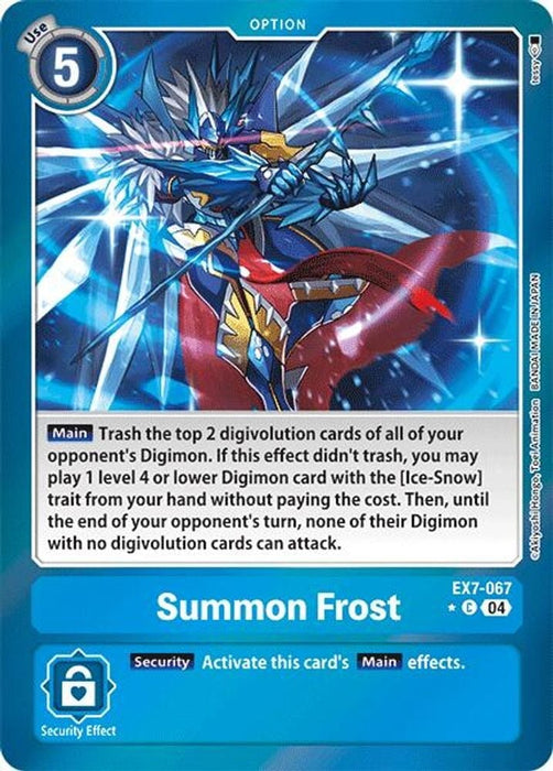 Summon Frost (Foil) (#EX7-067 C) (Digimon LIBERATOR) Near Mint Foil 