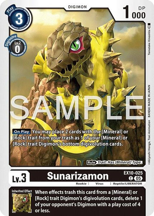 Sunarizamon (#EX10-025 C) (Sinister Order) Near Mint 