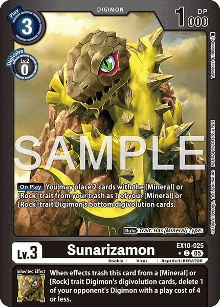 Sunarizamon (Limited Foil) (EX10-025 C) 