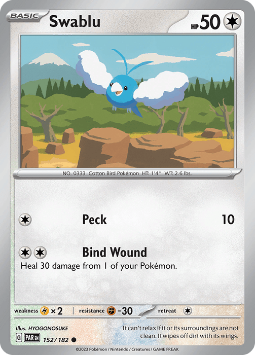 Swablu (152/182) [Scarlet & Violet: Paradox Rift] 