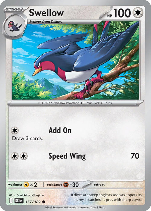Swellow (157/182) [Scarlet & Violet: Destined Rivals] 
