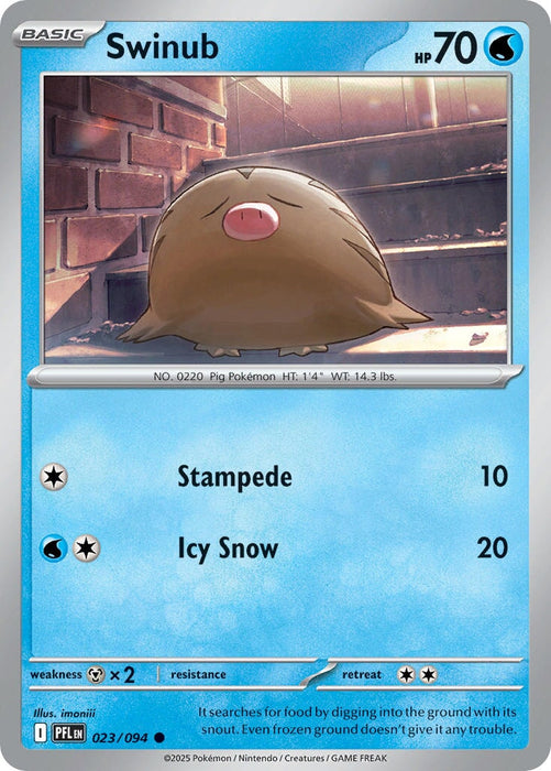 Swinub (023/094) [Mega Evolution: Phantasmal Flames] 