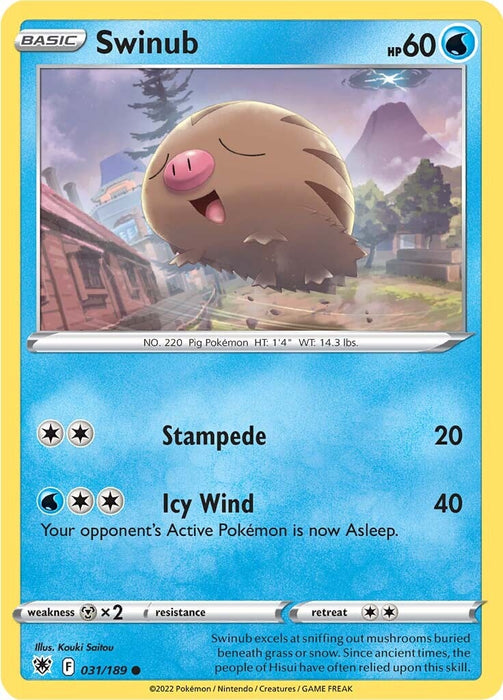 Swinub (031/189) [Sword & Shield: Astral Radiance] 