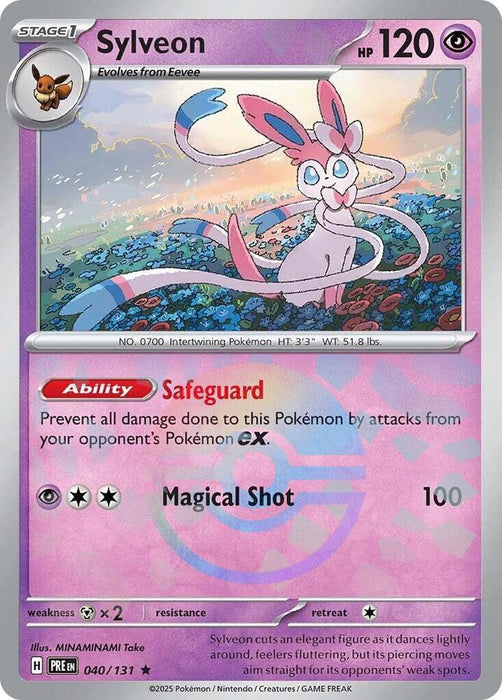 Sylveon (040/131) (Poke Ball Pattern) [Scarlet & Violet: Prismatic Evolutions] 