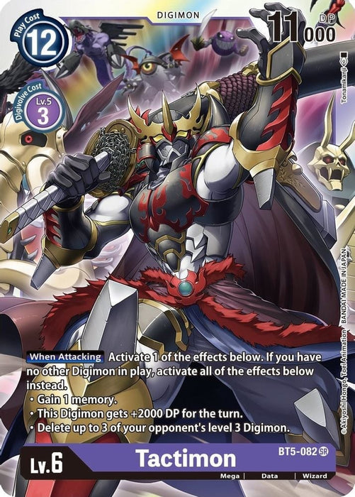 Tactimon (#BT5-082 SR) (Battle of Omni) Near Mint Foil 