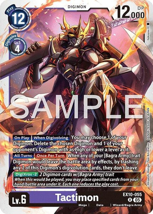 Tactimon (#EX10-055 R) (Sinister Order) Near Mint Foil 