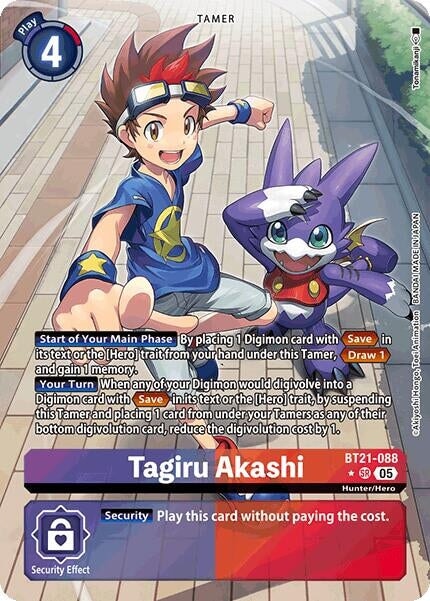 Tagiru Akashi (Alternate Art) (BT21-088 SR) 