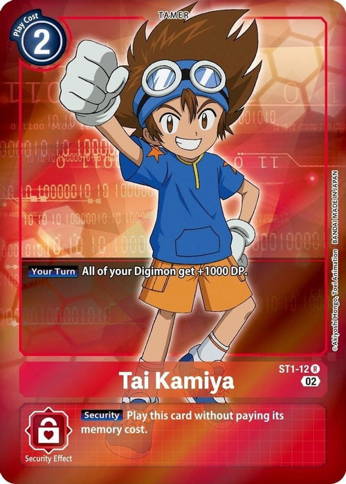 Tai Kamiya (Alternate Art) (#ST1-12 R) (Starter Deck 12: Jesmon) Near Mint Foil 