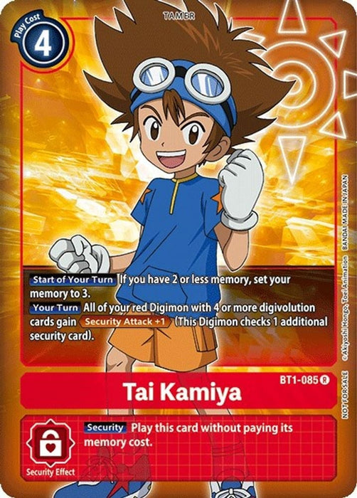 Tai Kamiya - BT1-085 (Box Topper) (#BT1-085 R) (Release Special Booster 1.0) Near Mint Foil 